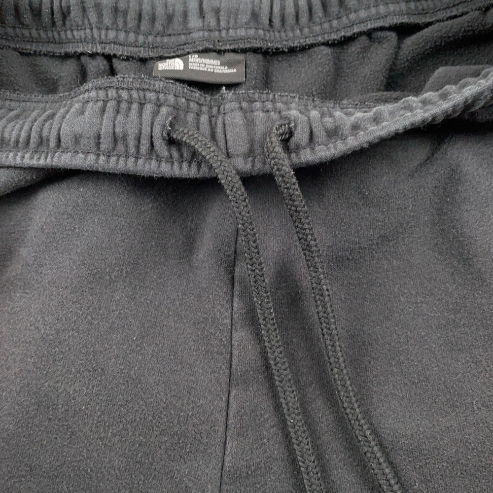 The North Face Shorts Mens Large Black Fleece Drawstring Casual Workout Lounge - Picture 2 of 10